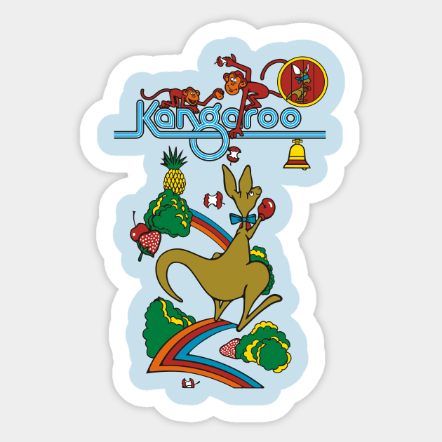 Kangaroo Arcade Sticker by RoswellWitness